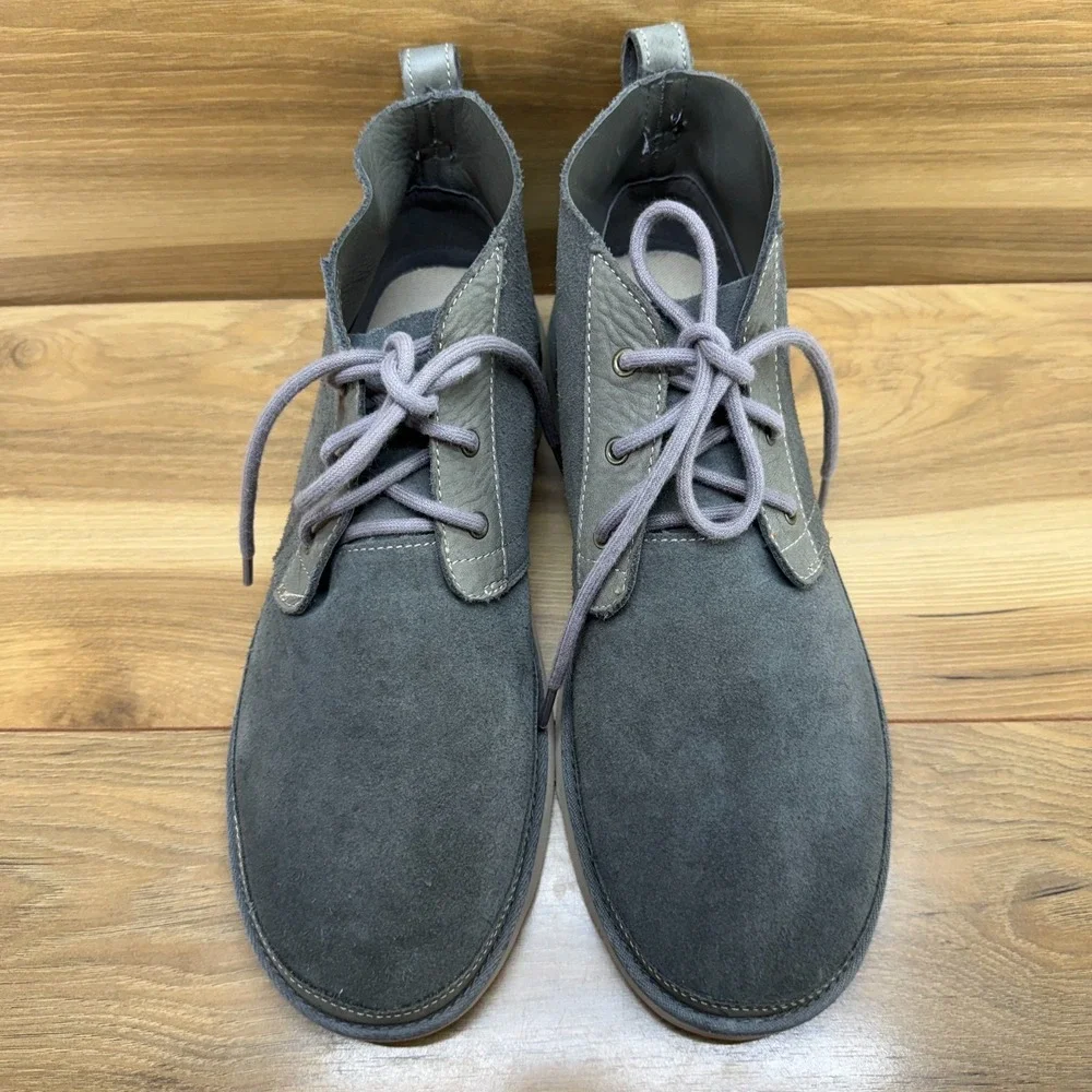 UGG Neumel Chukka Unlined Boot Mens 12 Gray Suede Desert Minimalist Casual